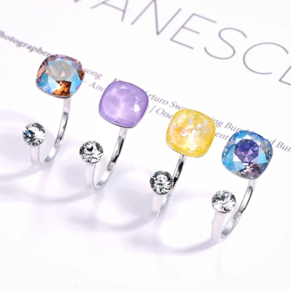 Swarovski elements open ring